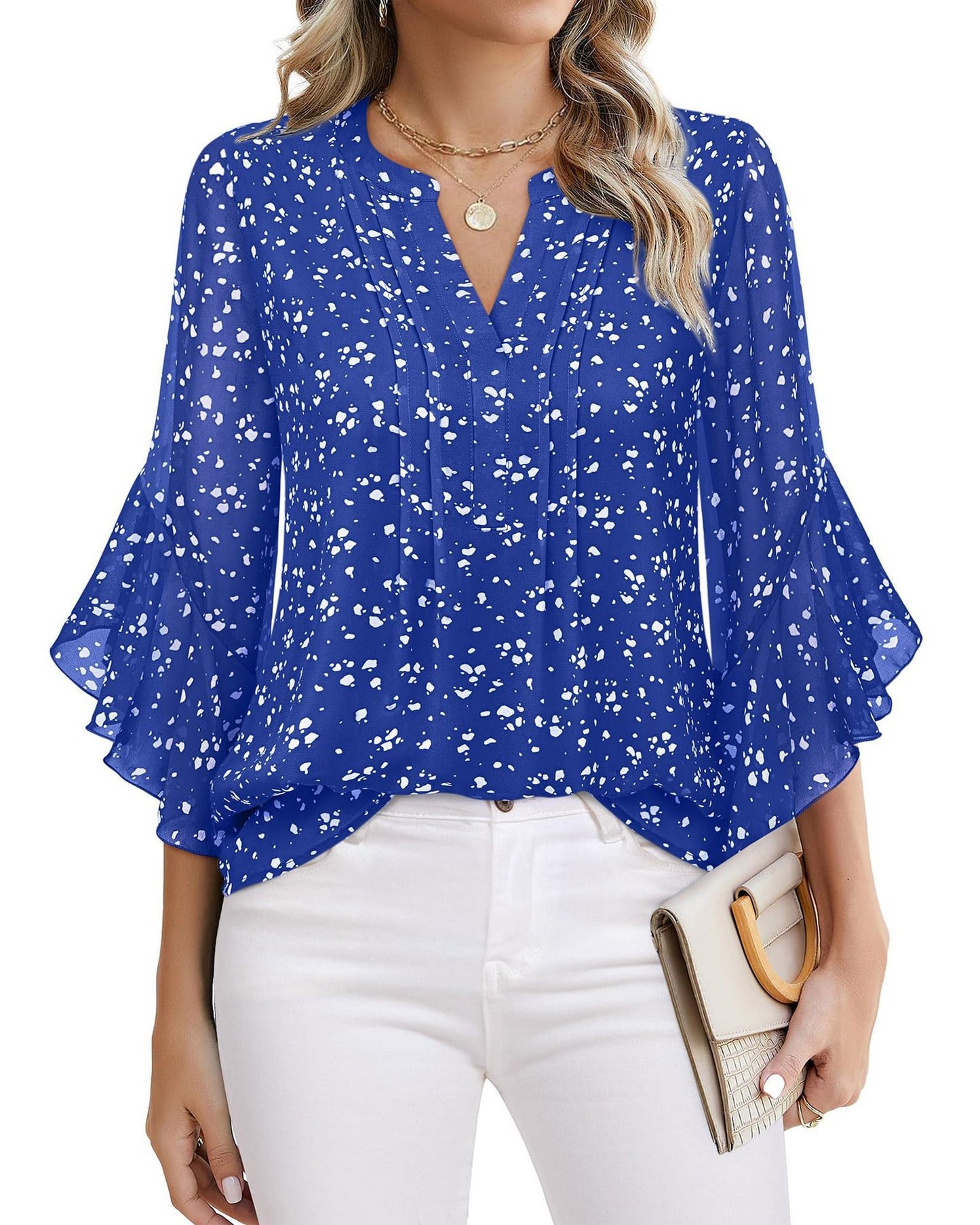 Women's Three-quarters Sleeve Tops Dressy