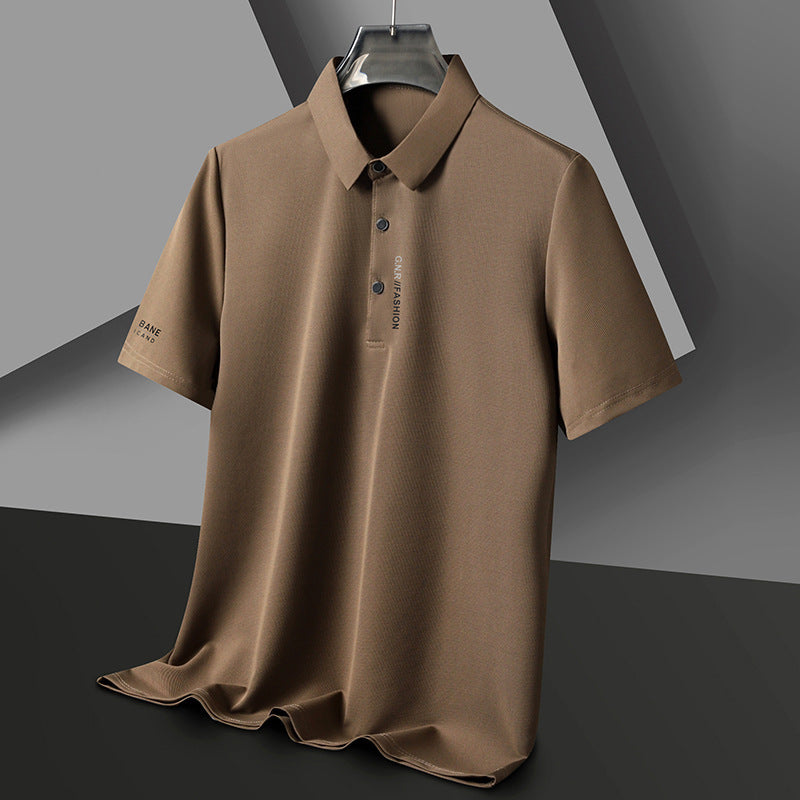 Waffle Short Sleeve Polo T-Shirt