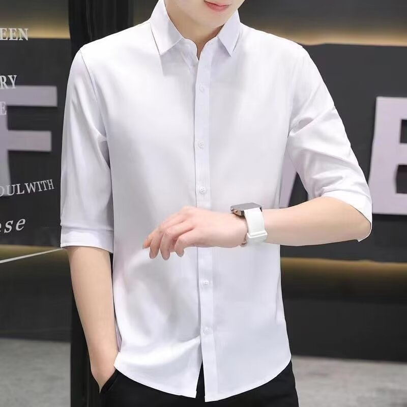 Slim-fit Half-sleeve Shirt