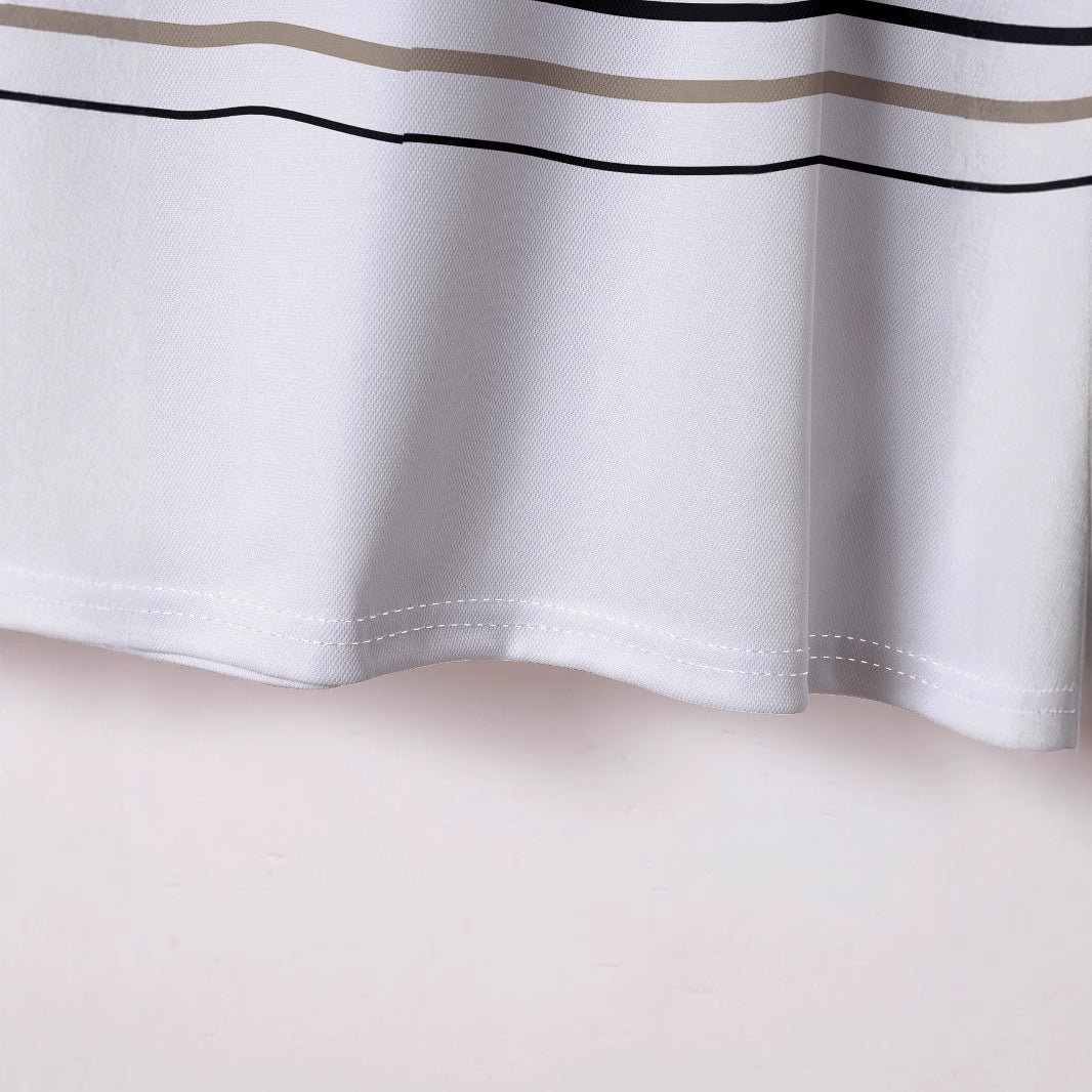 Men's Striped Short Sleeve Casual Loose T-shirt