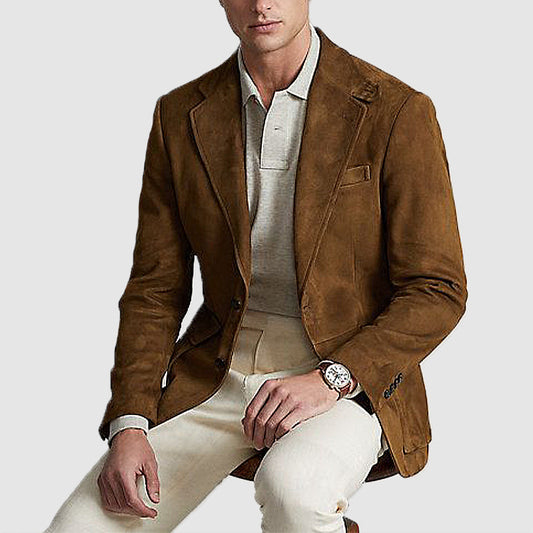 Commute Leisure Double Button Suit Jacket