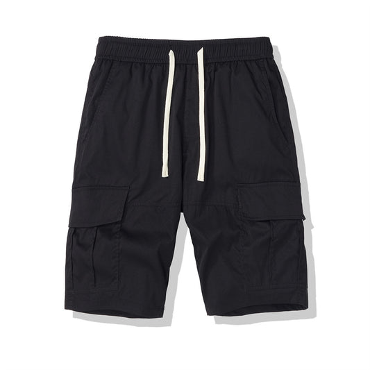 Men's Multi-pocket Loose Cropped Pants