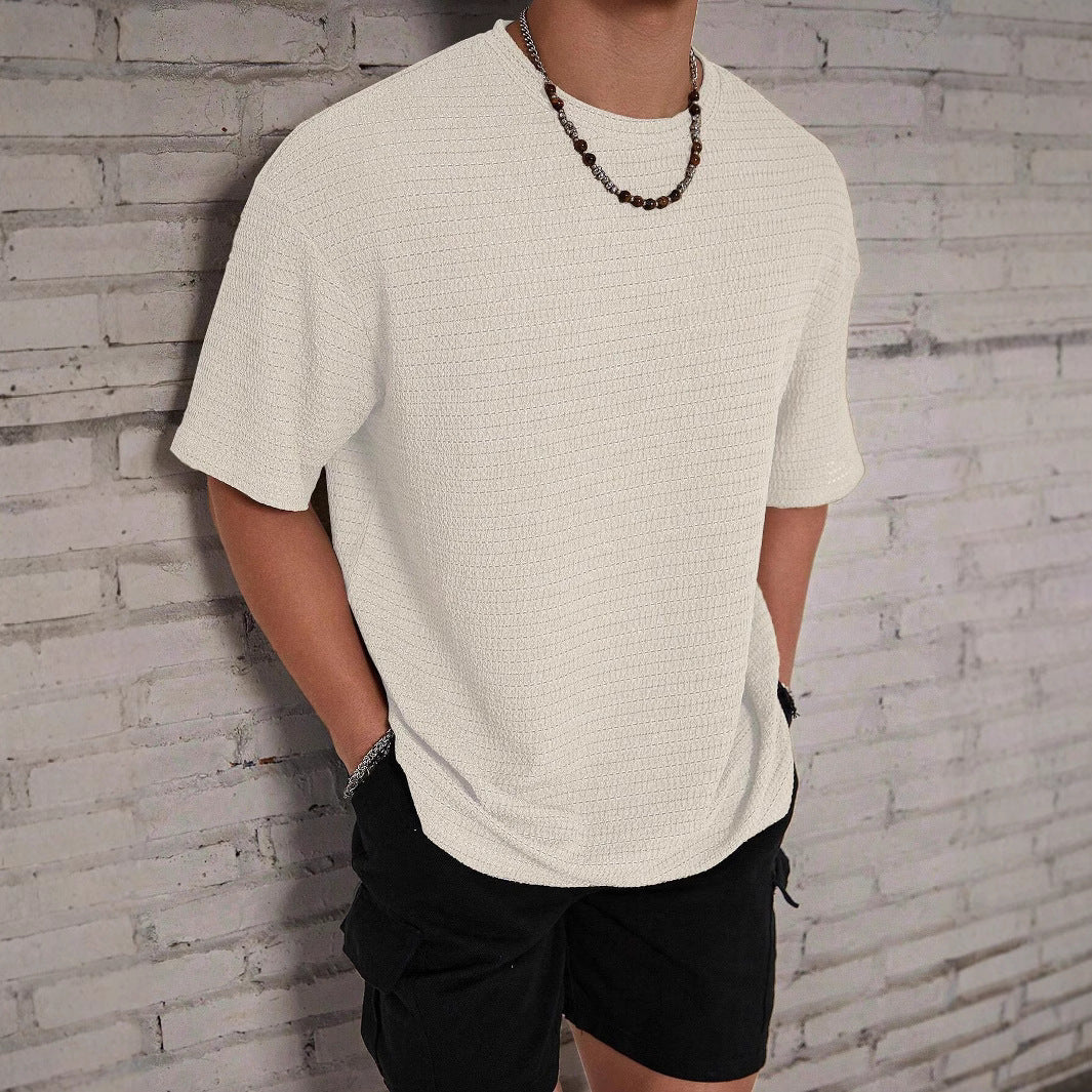 Men's Loose Hollow Flow Round Neck T-shirt