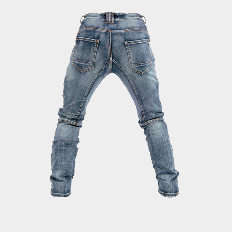 American Double Zipper Jeans