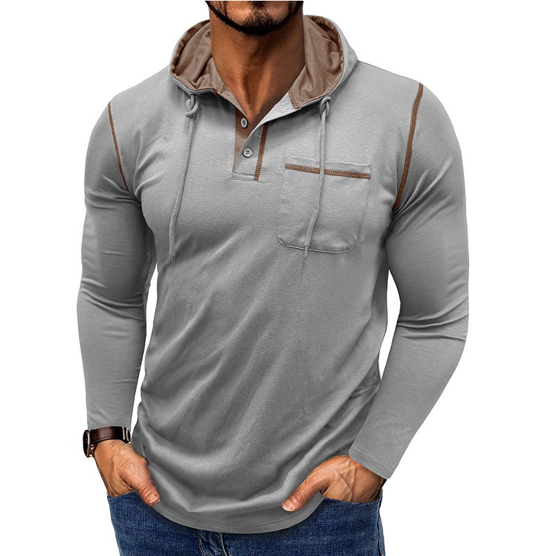 Men's Long-sleeved Hooded