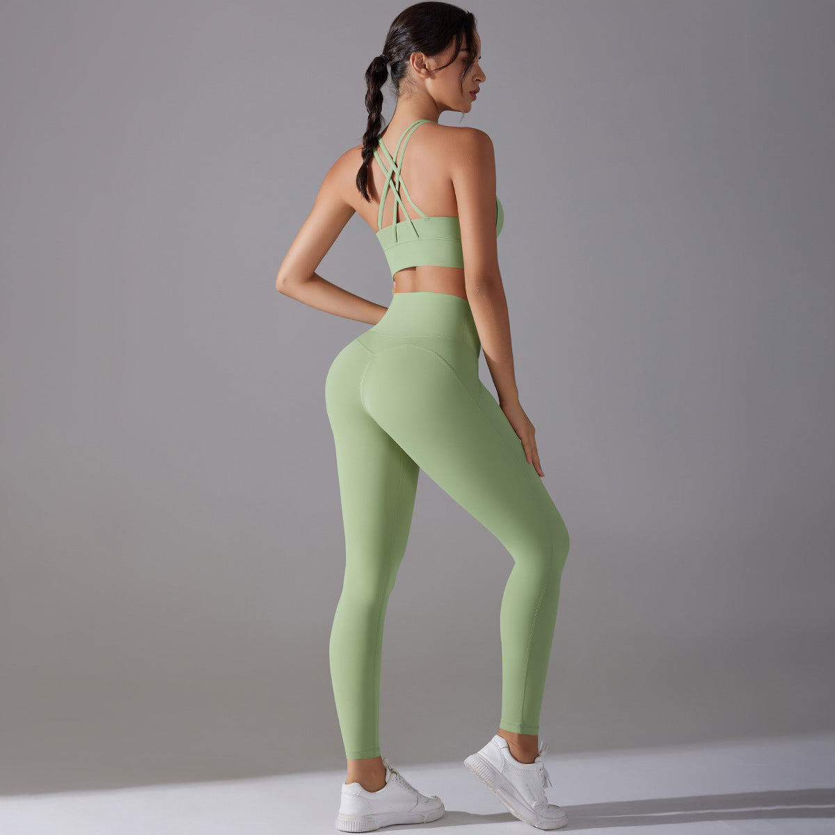 Women Suit Fitness Pants Two-piece Set