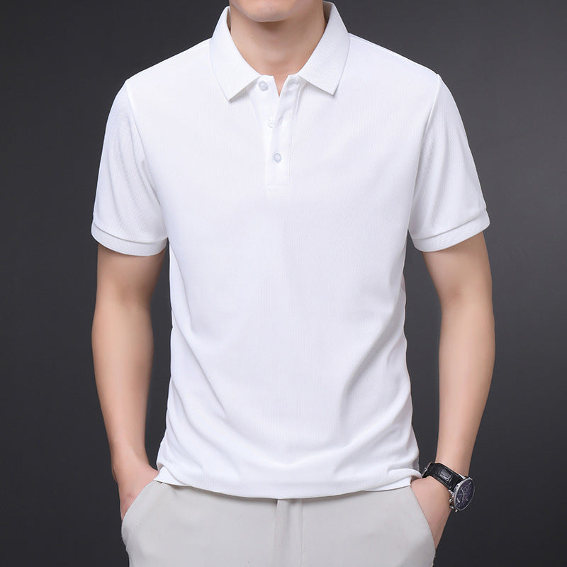 Men's Lapel Short Half Sleeve T-Shirt
