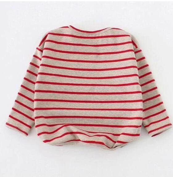 Fashion Striped Baby Girls Clothes T Shirts