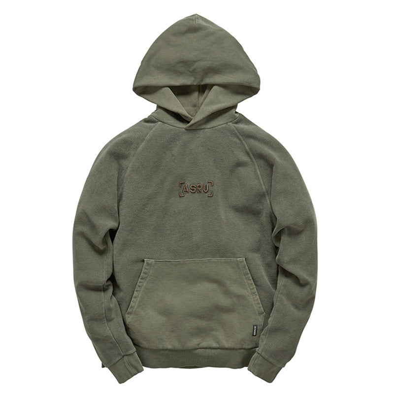 Solid Color Loose Pullover Hoodie