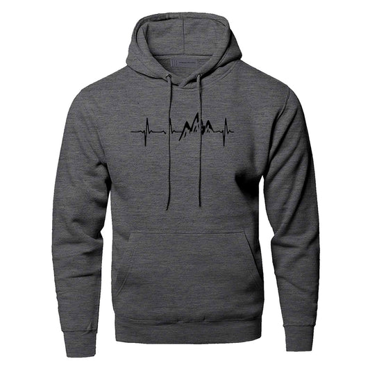 Beautiful Men's Polyester Fiber Compass Hoodie