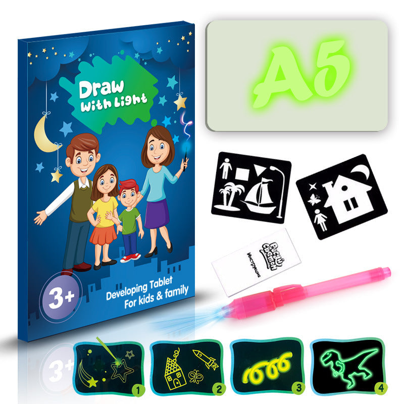 Educational Toy Drawing Pad 3D Magic Light Effects