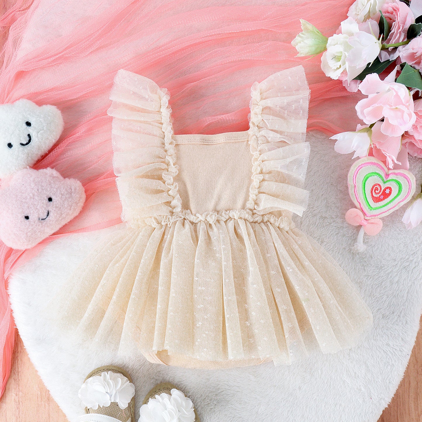 Jumpsuit Baby Net Skirt Princess Poris Dress
