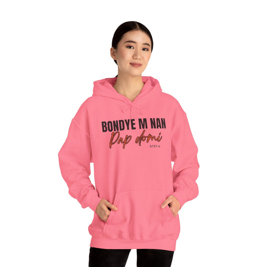 Hoodie Designed "Bondye m nan pap Domi"