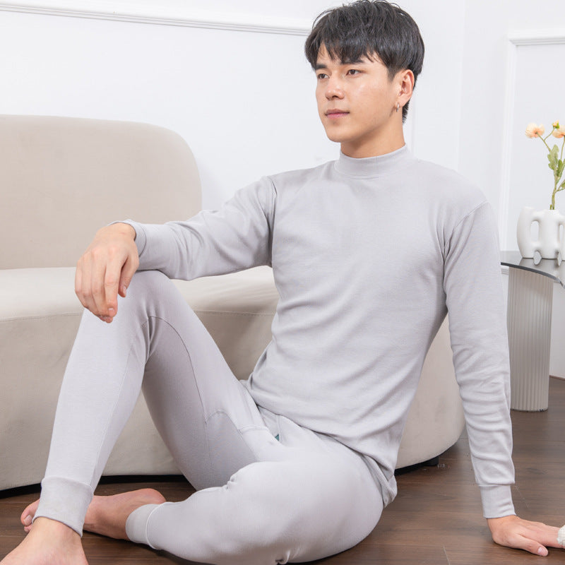 Men's Pure Cotton Thermal Underwear Suit