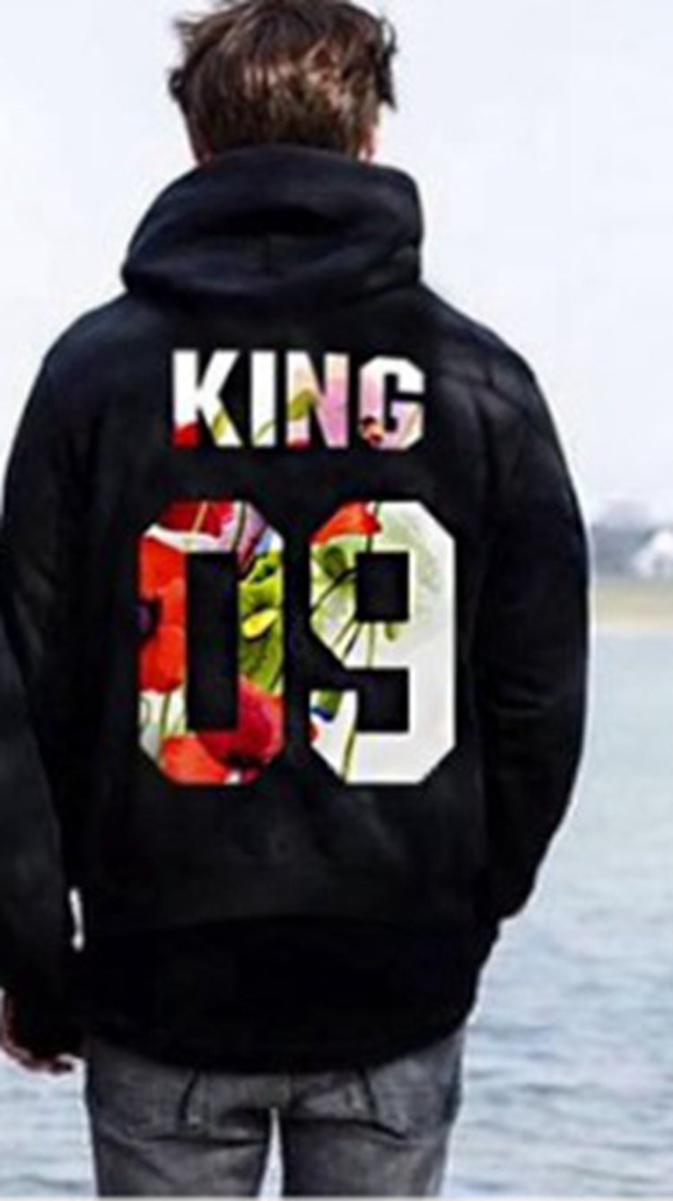 Hooded Long Sleeve Lovers Loose Sweatshirt