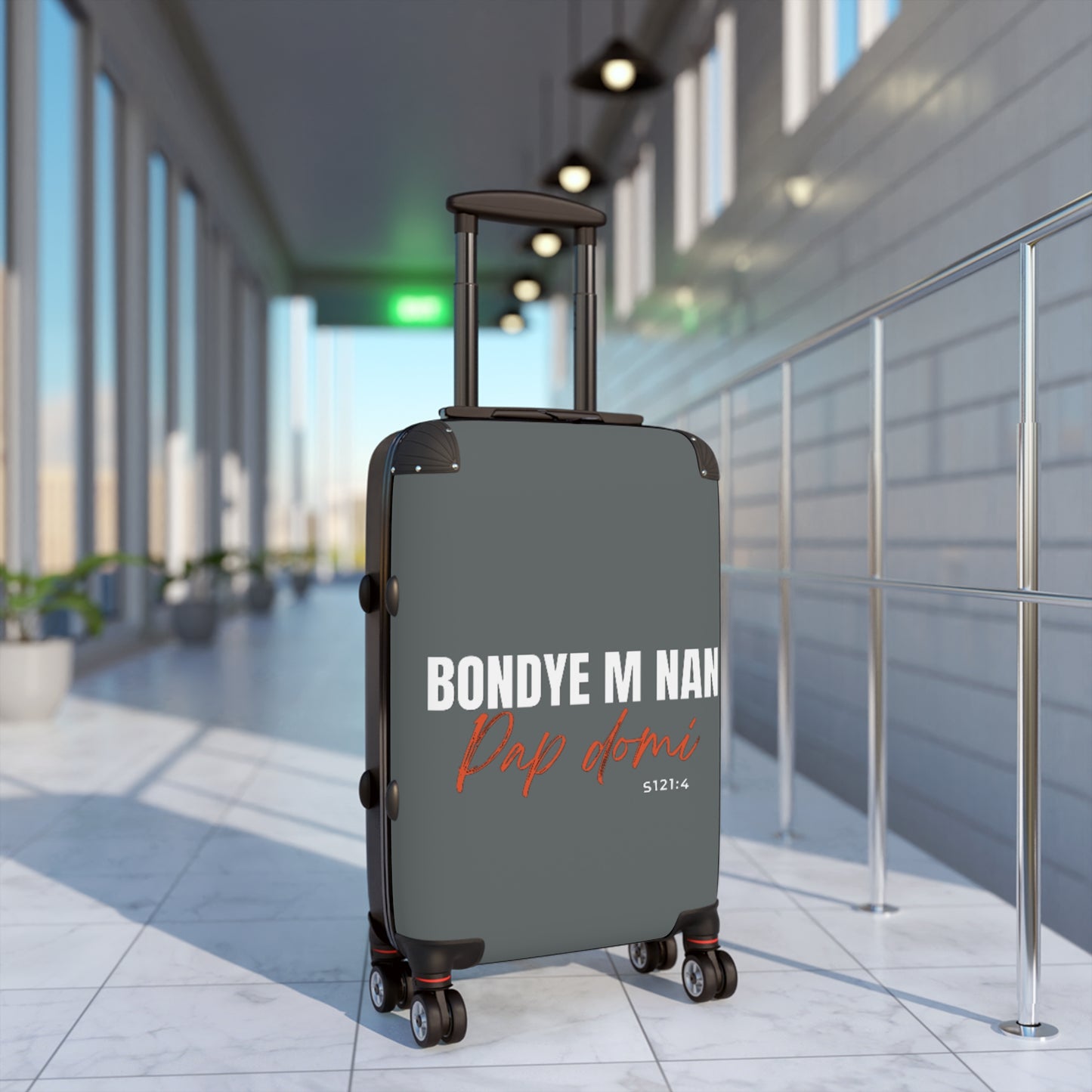 Travel Suitcase "Bondye m nan pap Domi"