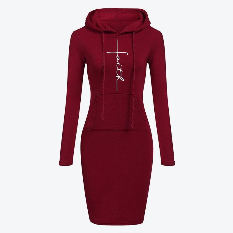 Hoodies Sweatshirts Long-sleeved Dress