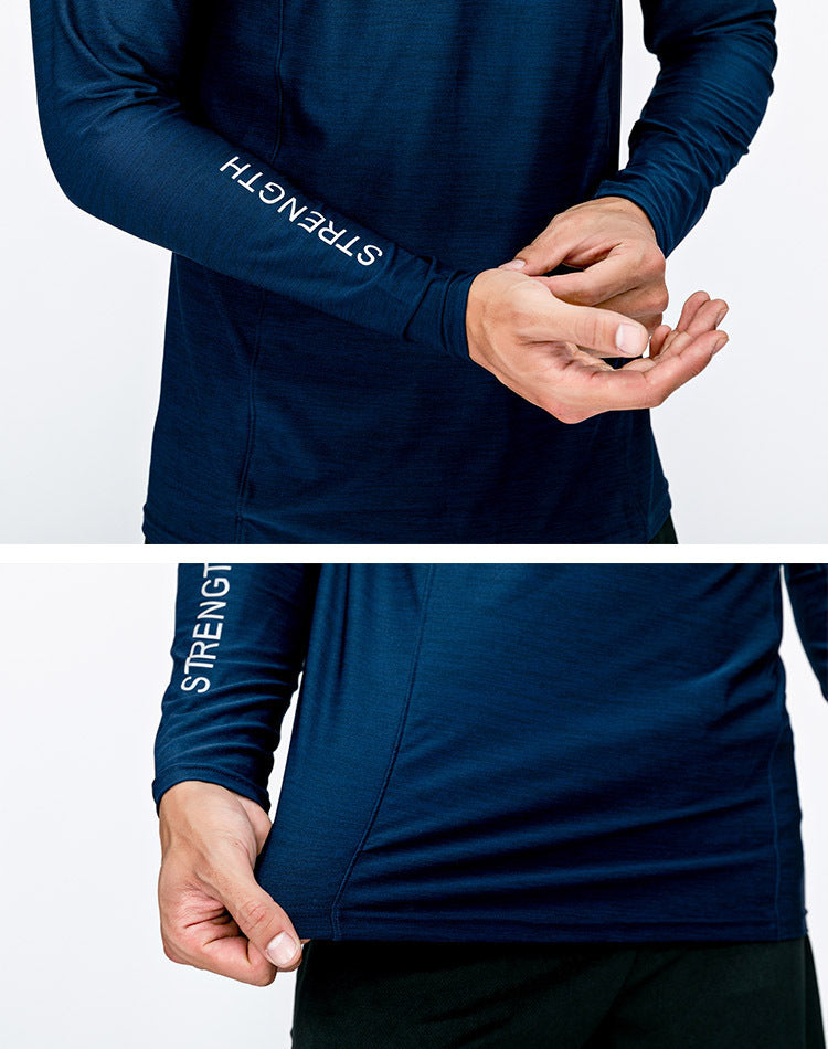 Sports fitness long sleeve men's loose
