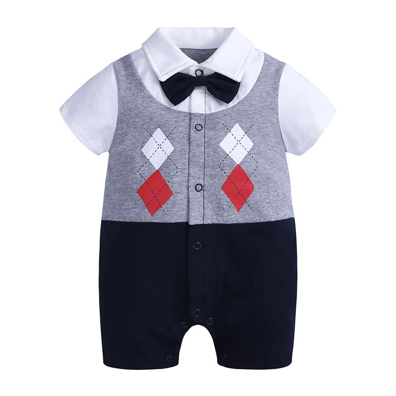 Boy Romper Gentleman Baby Jumpsuit