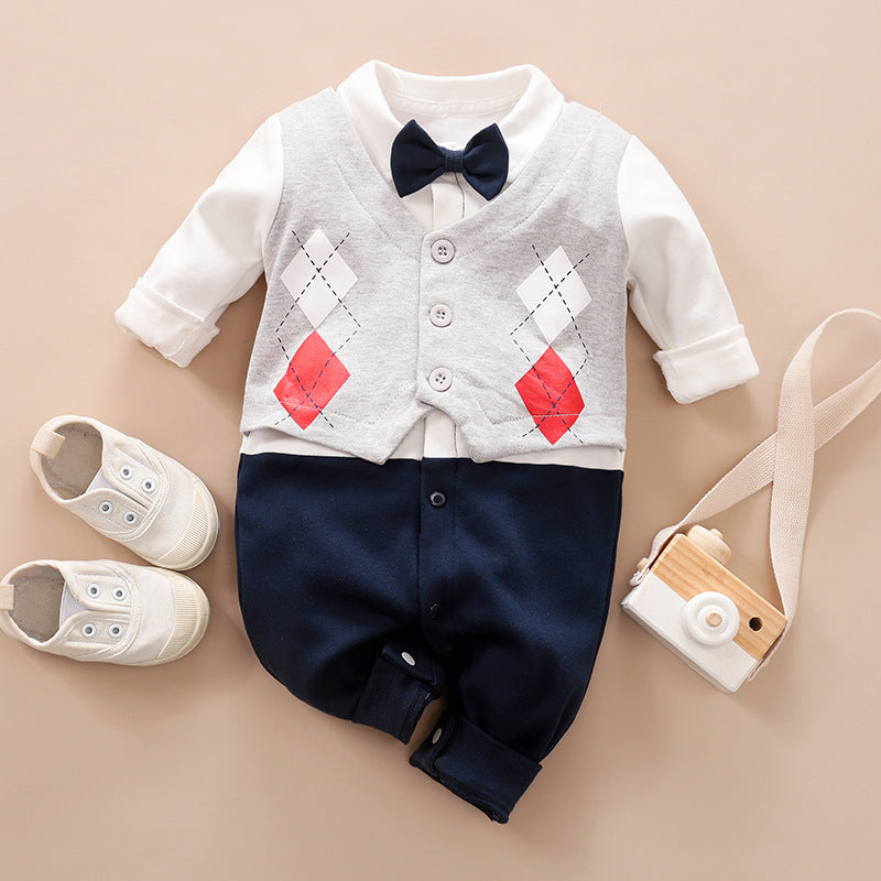 Gentleman Baby Clothes Long-Sleeved Clothes
