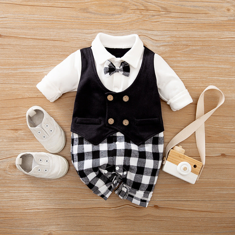 Gentleman Baby Clothes Long-Sleeved Clothes
