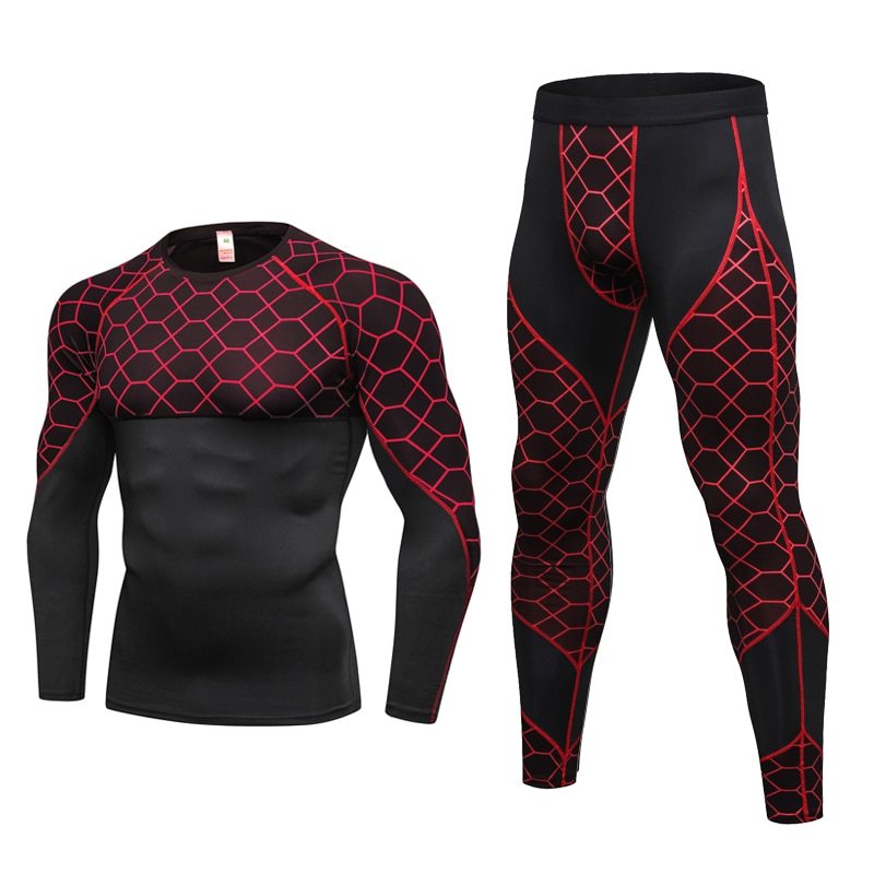 Men's Fitness workout Tights 2pcs Sets