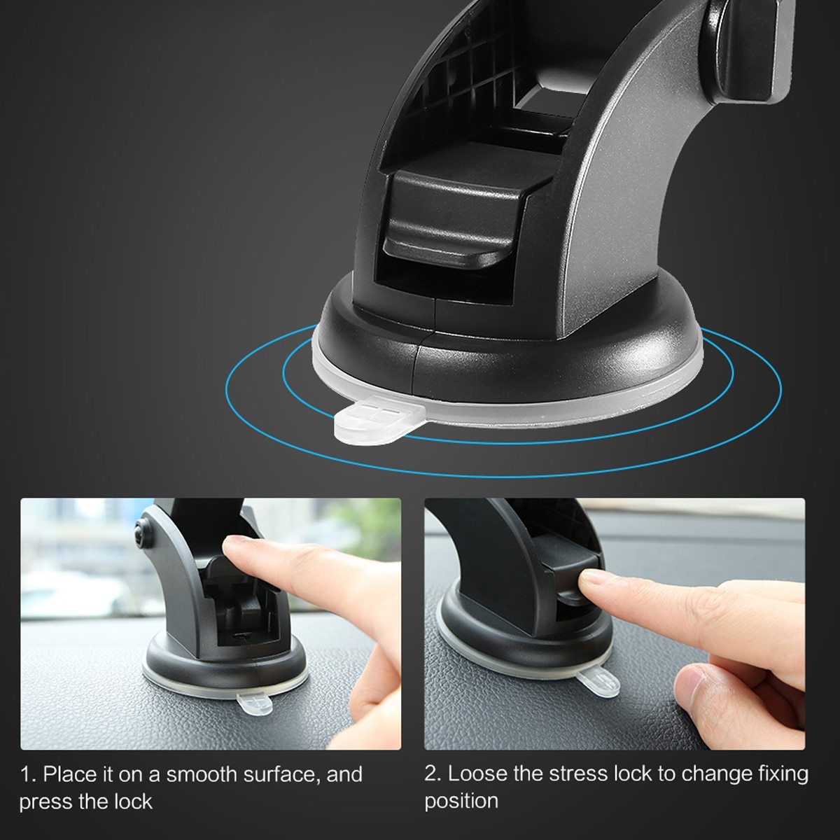 Car Phone Holder Long Rod Telescopic