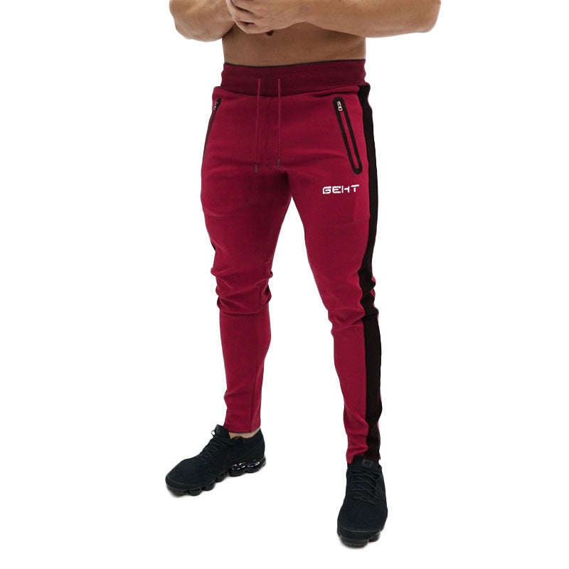 Men's Sports and leisure light board slim fitness pants