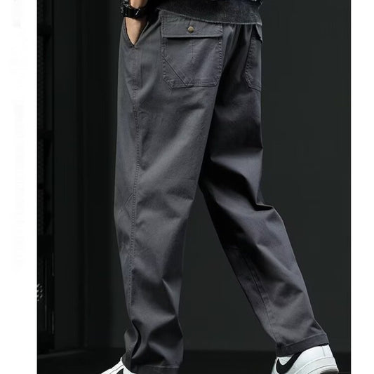 Style Loose Straight Pants Men