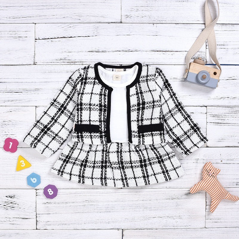 Long-sleeve Dress Baby Small Incense Wind Suit