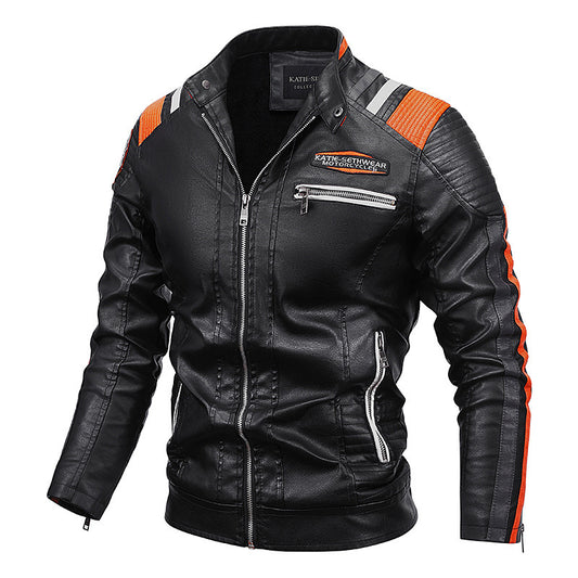 Motorcycle Leather Coat For Men