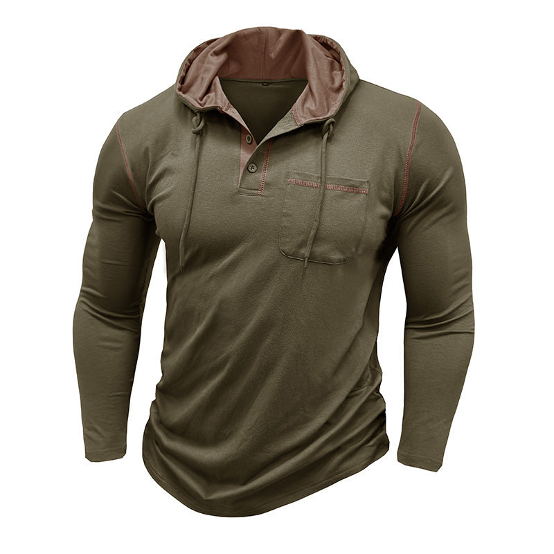 Men's Long-sleeved Hooded