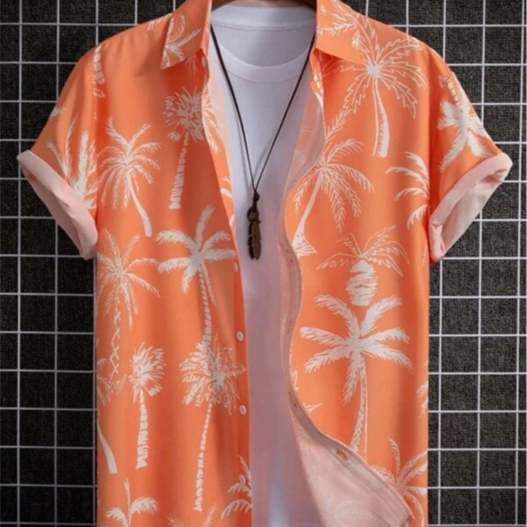 Hawaii Beach Shirt Short Sleeve