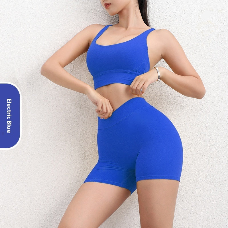 Three Points Peach Nude Workout Pants