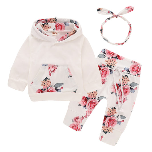 Children's hood flower suit
