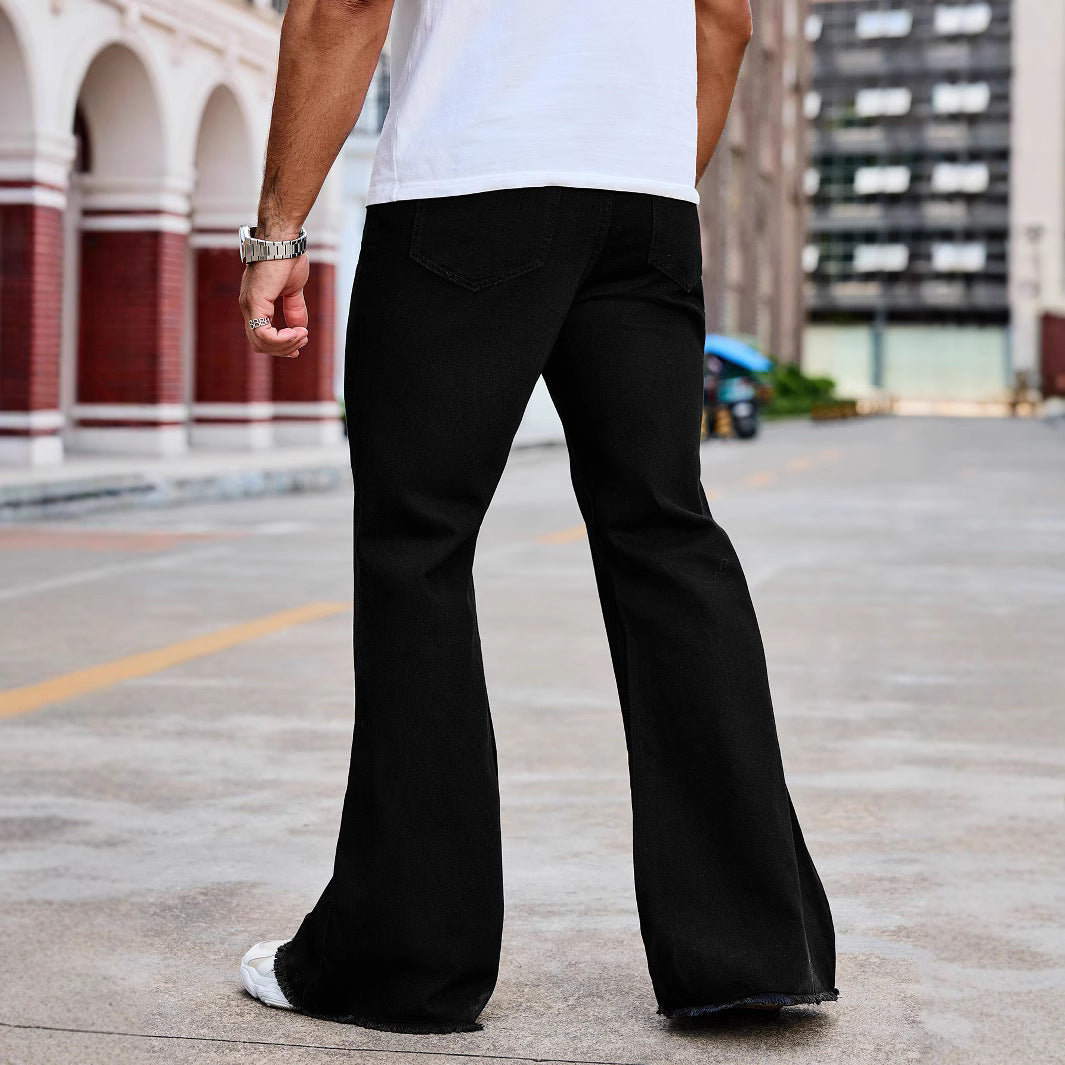 High Waist Bootcut Slim Pants