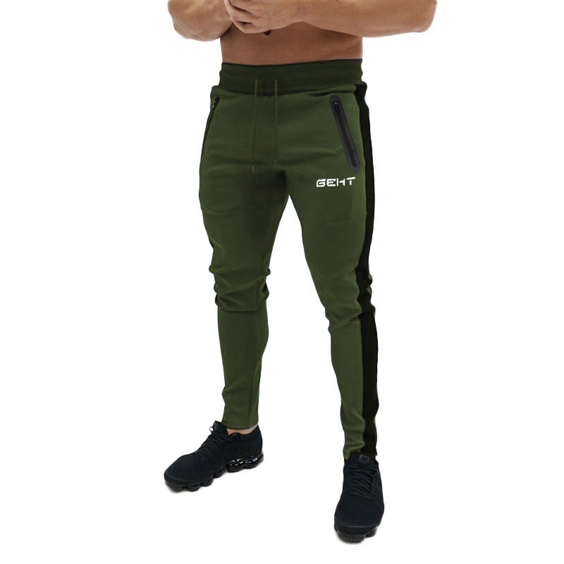 Men's Sports and leisure light board slim fitness pants