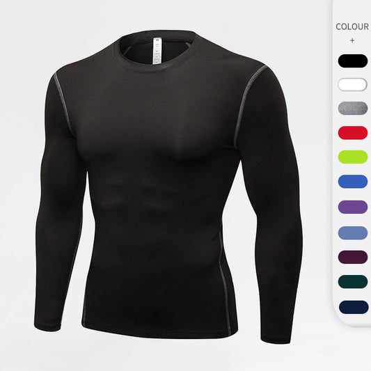 Men's Tight Training Sports Long Sleeve T-shirt
