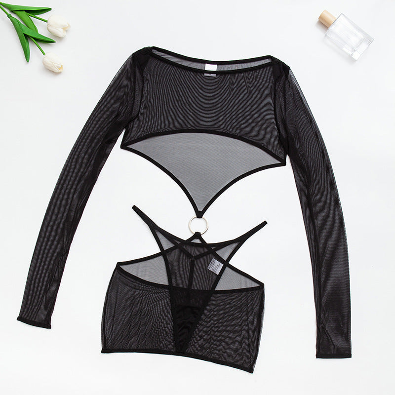 New Sheer Mesh Underwear Two-piece