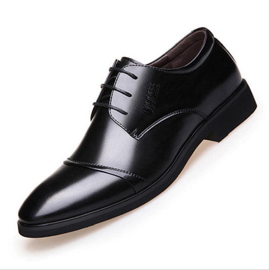 Formal Wear Leather Shoes Breathable Lace Up