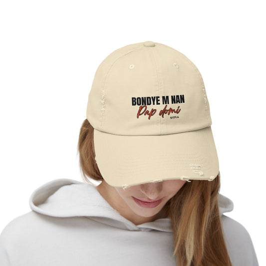Unisex Cap Design "Bondye m nan pap Domi"