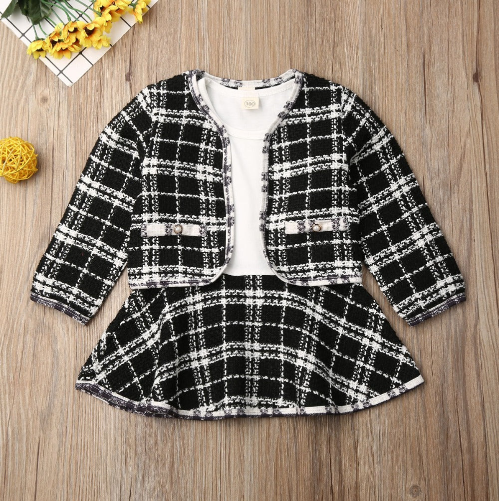 Long-sleeve Dress Baby Small Incense Wind Suit