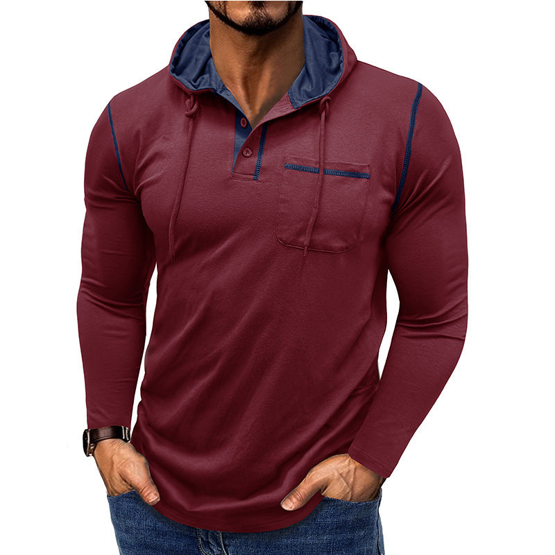 Men's Long-sleeved Hooded
