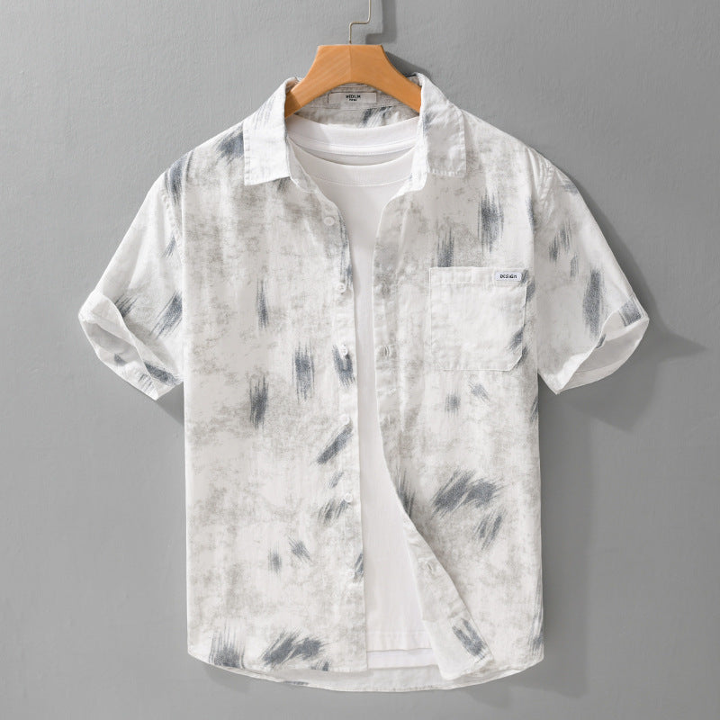 Menswear Simple All-matching Sleeve Shirt