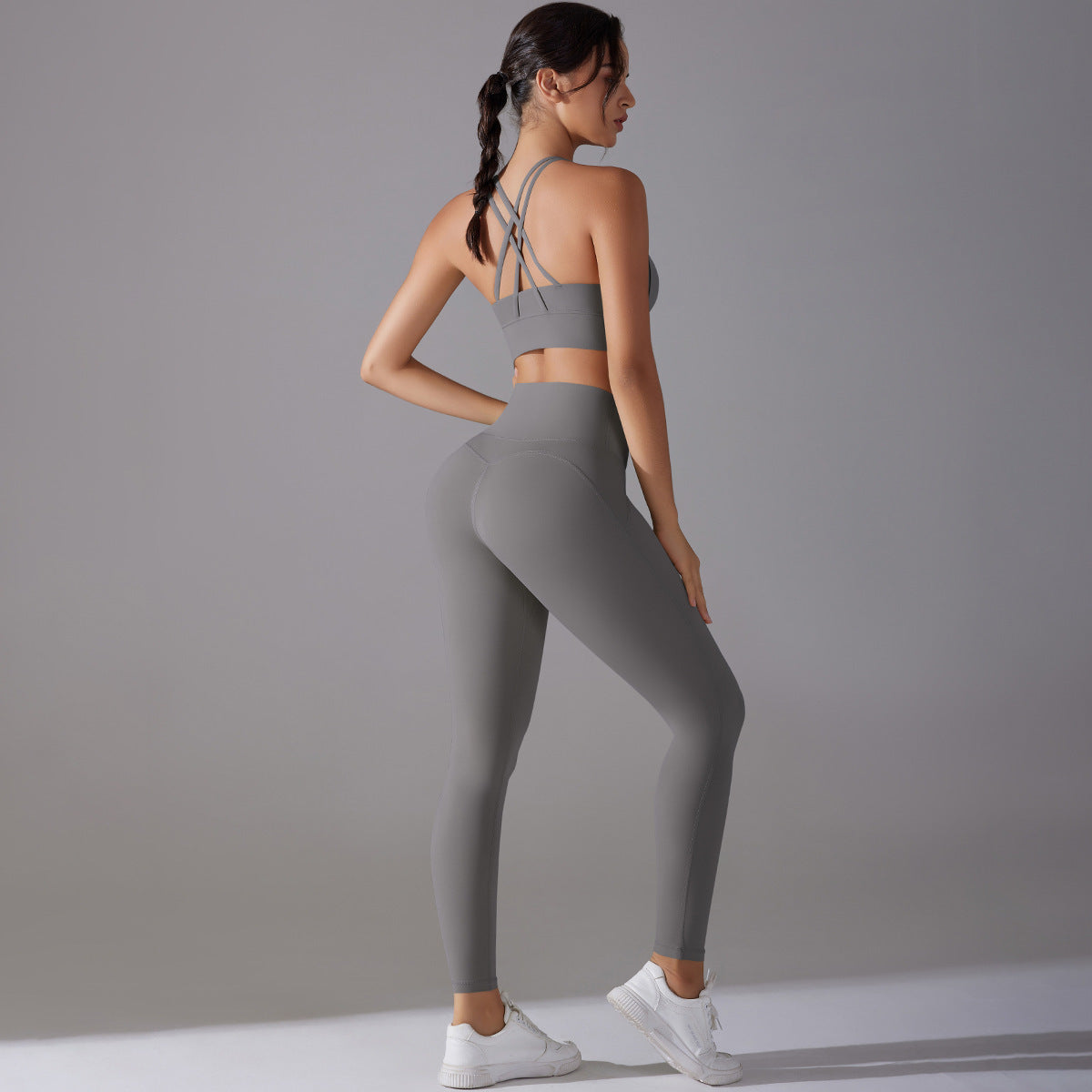 Women Suit Fitness Pants Two-piece Set