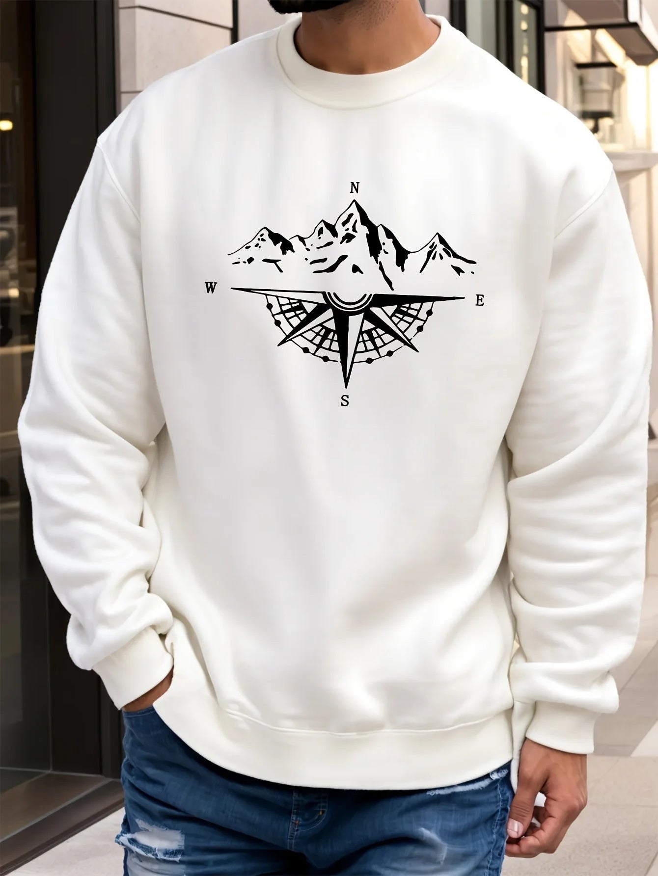 Men's Fleece Long Sleeve Sweatshirt