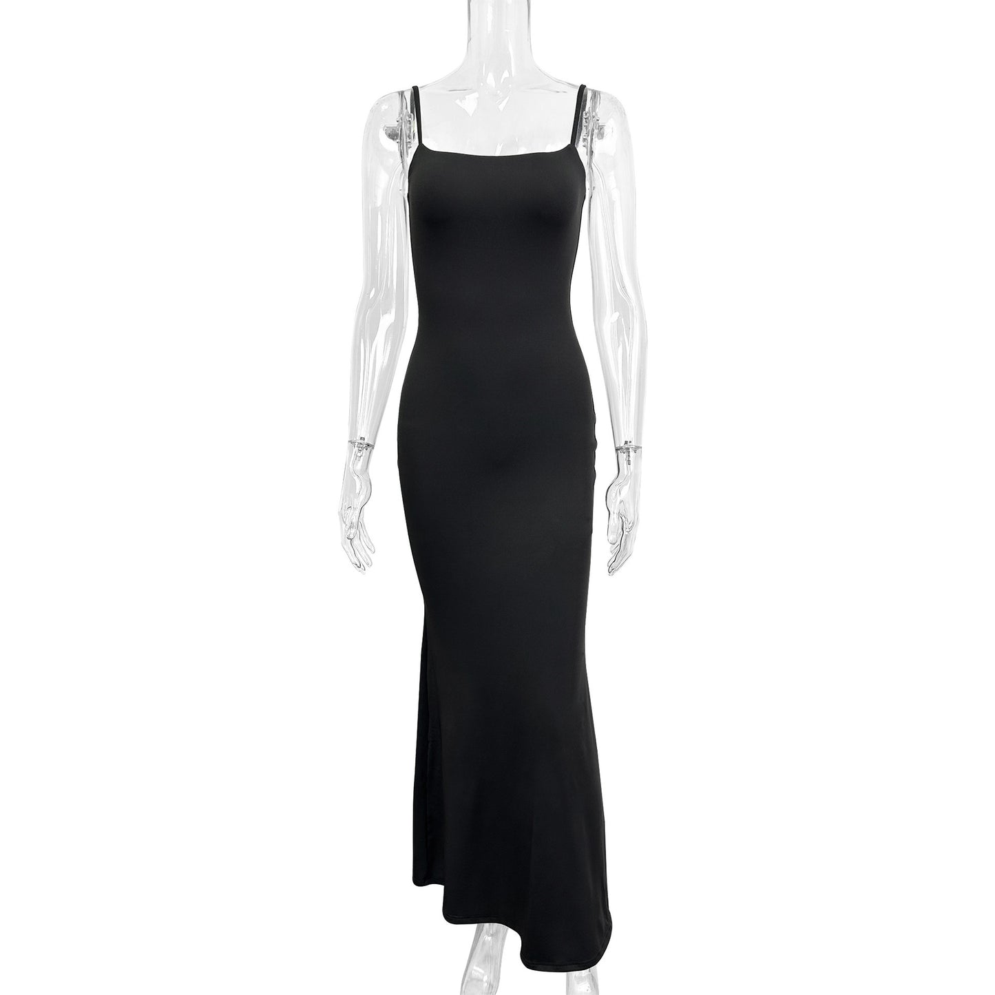 High Waist Skinny Sheath Fishtail Dress