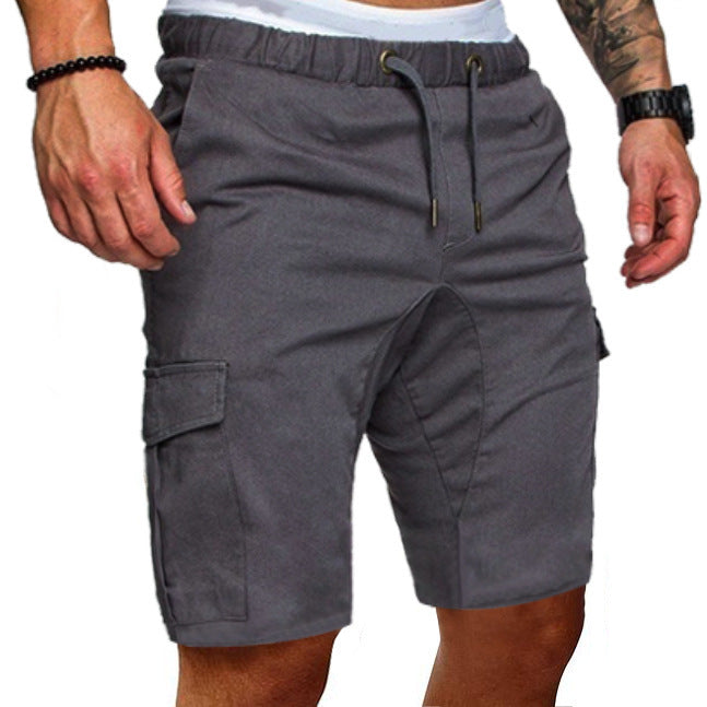 Men's tooling multi-pocket shorts