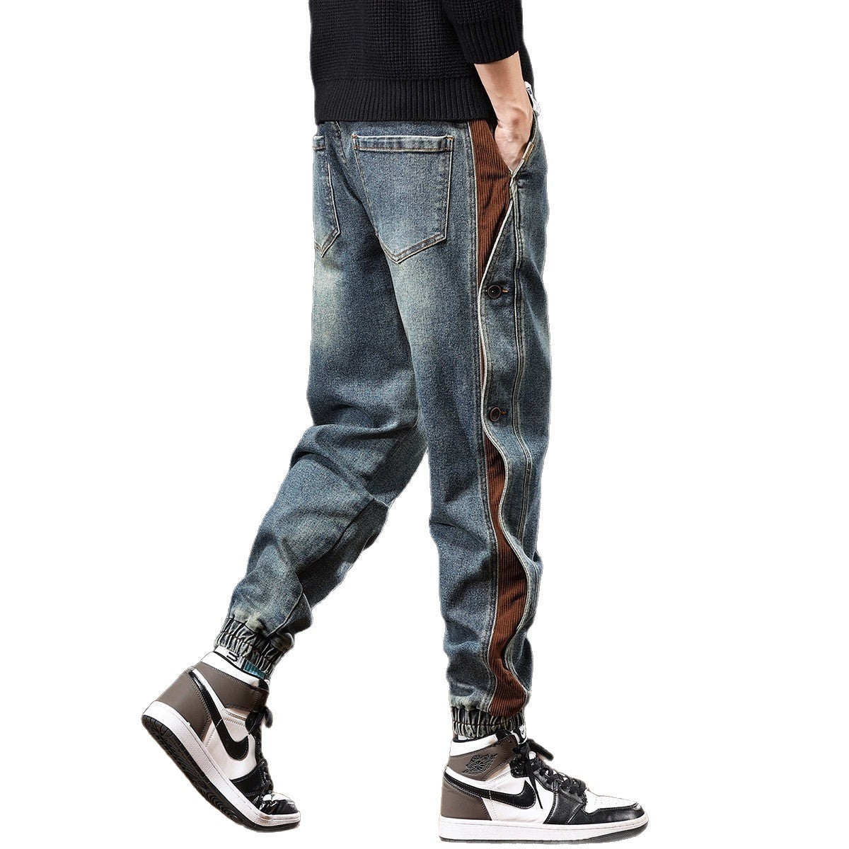American Stitching Harlan Loose Trendy Ankle Pants