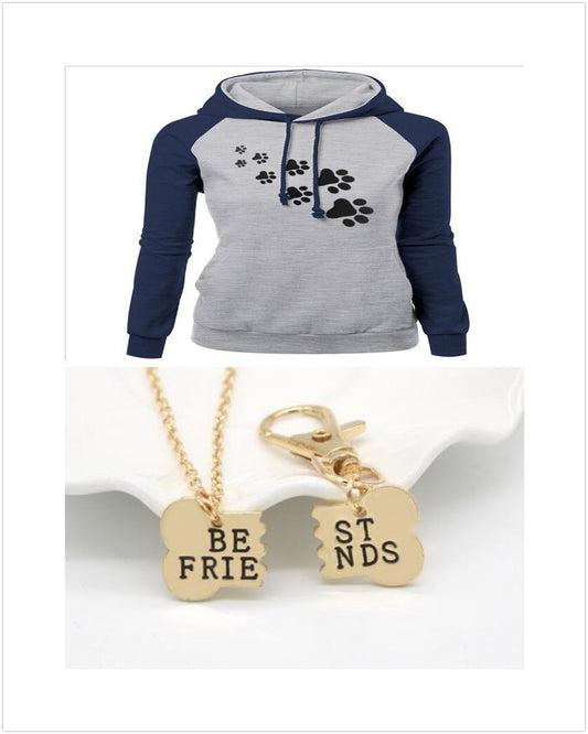 Doggie Paw Comfy hooded Jacket